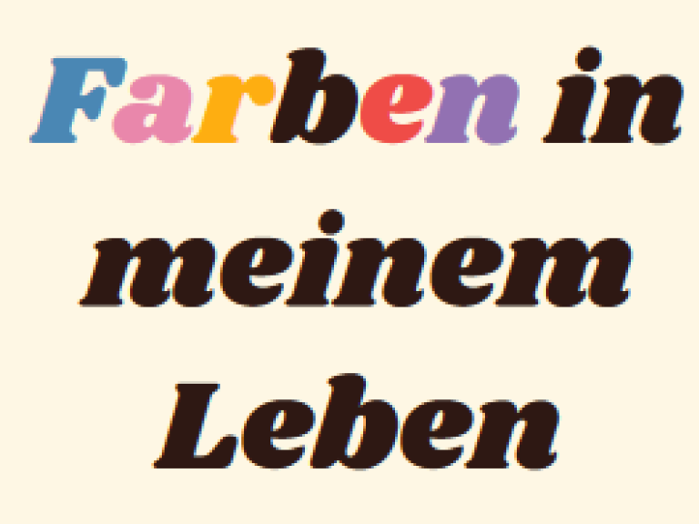 Titel zum Interkulturellen Frauentag 2024: Farben in meinem Leben